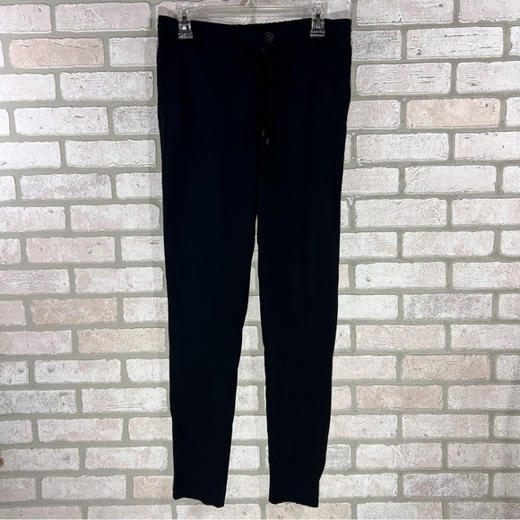 Vince Crepe Easy Fit Tie Drawstring Trousers in Black Size S - Picture 3 of 12